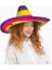 Sombrero Meksika Şapkası Renkli Örme Hasır Çocuk Boy 3