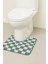 60X50 cm Yıkanabilir Kaymaz Taban Banyo Klozet Önü Tekli Paspas Chess 1