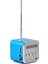 TD-V26 Dijital Mini Fm Radyo Hoparlör Alıcı LCD Stereo Hoparlör Desteği Mikro-Tf Kart Mp3 Müzik Oyuncusu (Mavi) (Yurt Dışından) 4