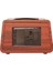 Taşınabilir Ahşap Retro Radyo Kablosuz Bluetooth Hoparlörler Hif Stereo Am/fm Radyo Oynatıcı USB Tf Aux Mp3 Maun Renk (Yurt Dışından) 5
