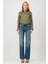 Bootcut Straight Fit Vintage Orta İndigo Kadın Jean Pantolon 8
