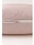 Vevra 2 Li Çizgili Pudra Renk Yastık Kılıfı Pamuklu Kumaş Fermuarlı 4