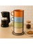 Metal Standlı Porselen Renkli Kupa Seti 4 Kişilik - 180ML - Kahve - Cappuccino 1