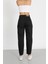 Siyah Mom Jeans Pantolon 1