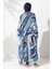 Kadın Mavi Desenli Kaftan Pareo 2C3T1N9M80 2
