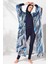 Kadın Mavi Desenli Kaftan Pareo 2C3T1N9M80 4