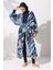 Kadın Mavi Desenli Kaftan Pareo 2C3T1N9M80 5