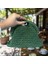 3855 El Yapımı Makrome Ip Burslu Yeşil Clutch Çanta / 16 x 24 cm 3