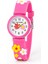 Çocuk Kol Saati Çoklu Çiçek Desenli ( Pembe ) 12023 1