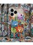 iPhone 6 Plus ile Uyumlu Grafiti Mini Tasarımlı Şeffaf Silikon Kılıf 7