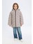 Kız Çocuk Su Geçirmez Kapüşonlu Parka C8520A824AU 2