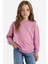 Kız Çocuk Relax Fit Bisiklet Yaka Basic Düz Okul Sweatshirt A2797A825AU 1