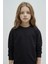 Kız Çocuk Relax Fit Bisiklet Yaka Basic Düz Okul Sweatshirt A2797A825AU 3