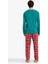 Pijama Takımı Regular Fit Ayıcık Desenli Uzun Kollu Üst Uzun ALT G7275AX25WN 6