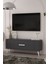 TV1338DD RETRO-128 Tv Sehpası Antrasit-Beyaz 2