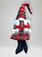 Yılbaşı Peluş Cüce 46 cm – Pöti Kareli Elbise – Dekoratif Kız Noel Cücesi (Kod:peluş3) 3