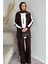 Tesettür Yarım Fermuarlı Renk Garnili Tunik Pantolon Ikili Takım P-00019751 3