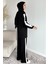 Tesettür Yarım Fermuarlı Renk Garnili Tunik Pantolon Ikili Takım P-00019751 3