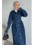 Ön Düğmeli Tesettür Jean Kot Elbise P-00019737 2