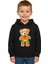 Unisex Ayıcık Bear Baskılı Çocuk Kapşonlu Swaetshirt 3 Iplik Şardonlu 2