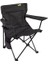 V2 Siyah Lüks Kamp Sandalyesi XL Katlanabilir PVC Kumaş ve Bardaklık Özellikli 6