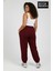 Kadın Büyük Beden Brooklyn Baskılı Paça Lastikli Jogger Ince Eşofman Altı SPR26BEAK951-2 2