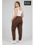 Kadın Büyük Beden Brooklyn Baskılı Paça Lastikli Jogger Ince Eşofman Altı SPR26BEAK951-2 2