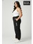Kadın Büyük Beden Brooklyn Baskılı Paça Lastikli Jogger Ince Eşofman Altı SPR26BEAK951-2 1