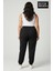Kadın Büyük Beden Brooklyn Baskılı Paça Lastikli Jogger Ince Eşofman Altı SPR26BEAK951-2 2