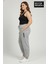 Kadın Büyük Beden Brooklyn Baskılı Paça Lastikli Jogger Ince Eşofman Altı SPR26BEAK951-2 1