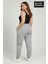 Kadın Büyük Beden Brooklyn Baskılı Paça Lastikli Jogger Ince Eşofman Altı SPR26BEAK951-2 2