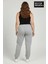 Kadın Büyük Beden Brooklyn Baskılı Paça Lastikli Jogger Ince Eşofman Altı SPR26BEAK951-2 3