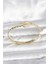 Yılan Model Pirinç Gold Renk Kadın Kelepçe Bileklik - BLK-0174 1