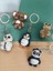 5’li Hayvan Figürü Anahtarlık Seti – 3D Baskı Mini Koleksiyon (Koala, Panda, Penguen, Ayıcık, Kardan Adam) 2