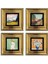 Van Gogh 4 Lü Set Çerçeveli Taş Tablo 1