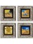 Van Gogh 4 Lü Set Çerçeveli Taş Tablo 1