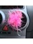 Flamingo Gümüş Pleksi Taşlı Havalandırma Klips Oto Kokusu Pembe 1