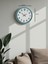 Zentime 36 cm Turkuaz Dekoratif Duvar Saati 5