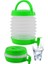 Musluklu Katlanır Su Bidonu 5,5 Litre Outdoor Akordiyon Piknik Su Kovası Yeşil Renkli Pratik Kullanım 7