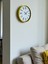 Zentime 36 cm Sarı Dekoratif Duvar Saati 3