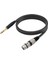 Trs 1/4 Inç - Xlr 3pin Kablo Dengeli Xlr - Jack 6.35MM Trs Sinyal Bağlantı Kablosu Mikrofon Ses Kablosu 1.8m (Yurt Dışından) 1
