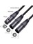Xlr Splitter Kablosu, 3 Pin Xlr Dişi Ila Çift Xlr Erkek Yama Y Kablo Dengeli Mikrofon Ayırıcı Kablosu Ses ADAPTOR-50CM (Yurt Dışından) 3