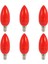6x LED Mum Işık Şamlı Ampuller Kırmızı Fal Lambası Tanrı Işıkları Enerji Tasarruf Mum Işıkları E14 (Yurt Dışından) 1