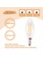 Dimmabable E12 4W Cob Cob Edison Mum Flame Filament LED Ampul Lambası 10*3 5cm (Yurt Dışından) 4