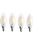 4x Dimmable E12 4W Cob Cob Edison Mum Flame Filament LED Ampul Lambası 10X3 5cm (Yurt Dışından) 1