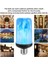 LED Flame Effect Ampul E27 Dekoratif Titreyen Gerçekçi Ateş Işıkları Ampul Festival Dekorasyon Lambası Black-C (Yurt Dışından) 3