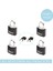 Küçük Asma Kilitler [anahtar] [4'lü Set] [eşzamanlı Kilitleme] 9120EURQBLKNOP - Sırt Çan 3