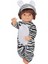 Bebelou Hayvan Kostümlü Bebek 40 cm – Zebra Veya Leopar Kostümlü Büyük Bebek Figürü 1