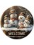 Winter Kış Kardanadam Temalı Hoşgeldiniz Welcome Kapı Süsü Ahşap Mdf Uv Baskı 2