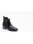 30027 Kadın Fantazi Bot Siyah Deri ve Süet Küçük Toka Detaylı 4